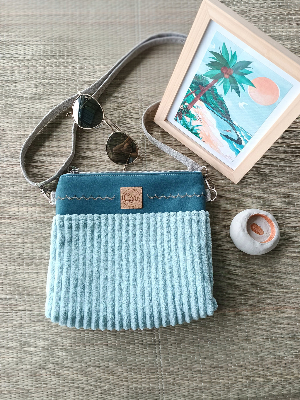 Sac Réutilisable Pour Les Courses Et Le Marché - Bleu, Gris