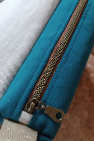 Rabat Mini - Formes Turquoise Camel