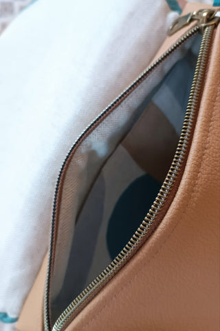 Rabat Mini - Formes Camel Turquoise