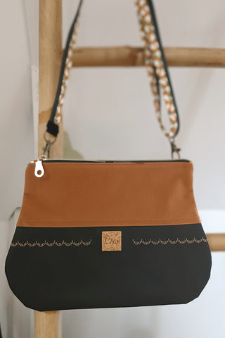 Sac Pochette Noir camel | Collection Classy Blackie
