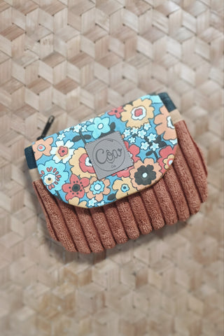 Porte monnaie zippé à rabat - Format Maxi - Sixties Orange