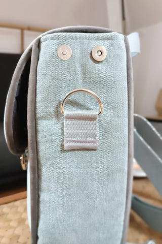 CôaDos Mini - Sac à dos - Suédine Chinée ciel