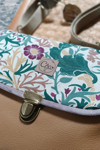 Rabat Maxi - simili camel et végétal