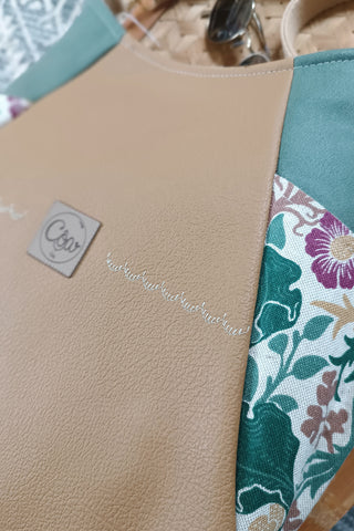 Sac Tulipe Camel - vert - végétal
