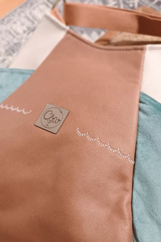 Sac Tulipe Camel bleu beige