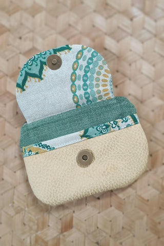 Porte monnaie zippé à rabat - Format Mini. Mandala