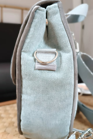 CôaDos Mini - Sac à dos - Suédine Chinée ciel