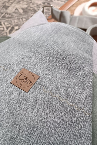 Sac Tulipe Gris chiné et vert