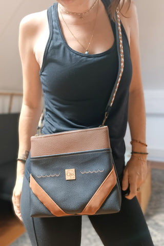 Sac Pochette Noir Marron | Collection Classy Blackie