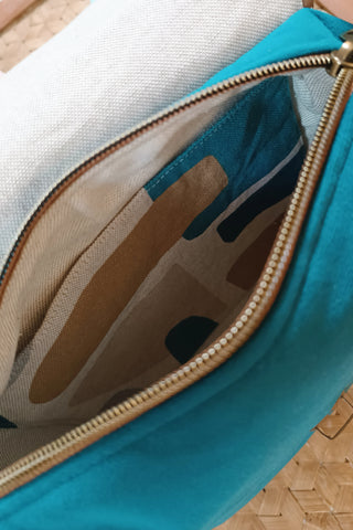 Rabat Mini - Formes Turquoise Camel