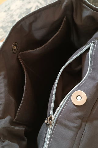 CôaDos Mini - Sac à dos - Suédine Chinée ciel