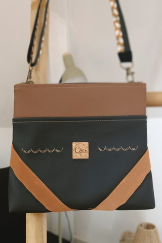 Sac Pochette Noir Marron | Collection Classy Blackie