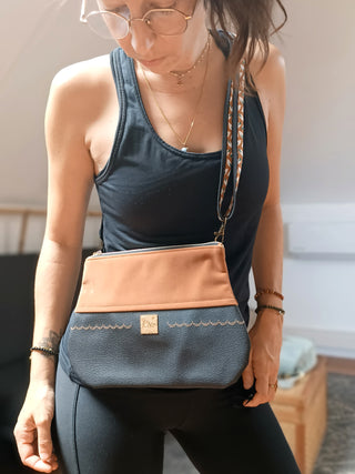 Sac Pochette Noir camel | Collection Classy Blackie