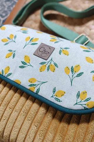 Rabat Mini - velours jaune et citrons