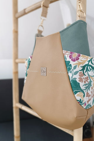 Sac Tulipe Camel - vert - végétal