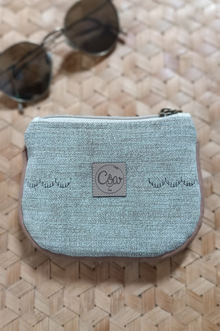 Porte monnaie zippé à rabat - Format Maxi - Collection Blue Paon