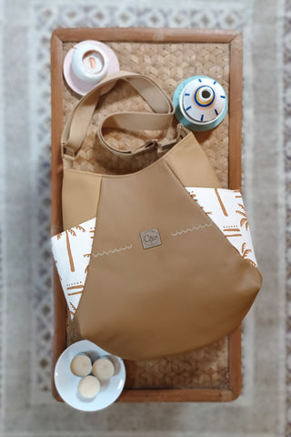 Sac Tulipe - Palmiers Camel